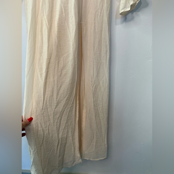 Lulus Heart's Whim Cream Surplice Long Sleeve Maxi Dress - Picture 6 of 8